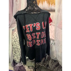 VS pink pullover hooded sweatshirt- hoodie mlb red sox Large baseball